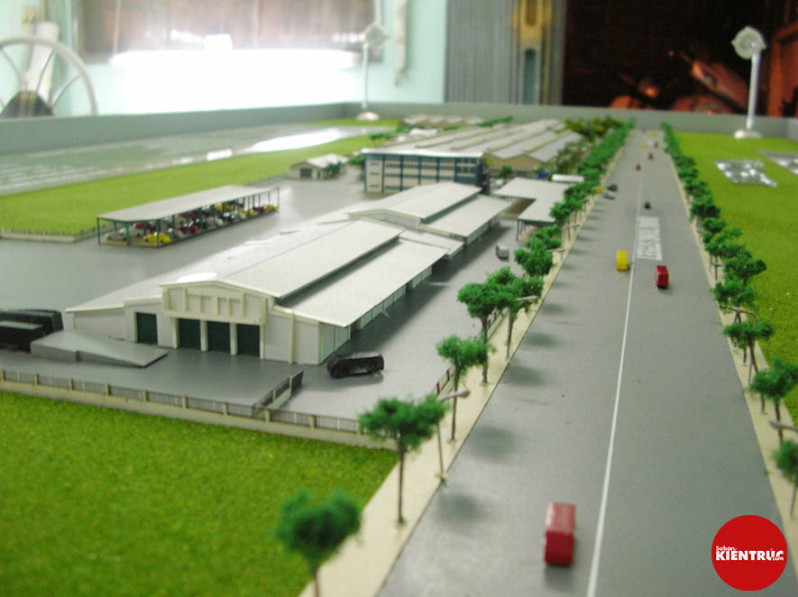 【Sabankientruc.com】Mô hình kiến trúc nhà máy Mercedes Benz Vietnam